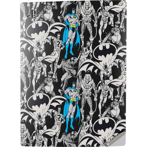 DC Comics Batman Characters Action Poses Print PS5 Digital Edition Console Skin