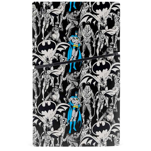 DC Comics Batman Characters Action Poses Print PS5 Slim Disk Bundle Skin