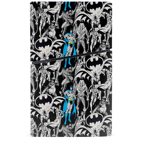 DC Comics Batman Characters Action Poses Print PS5 Slim Disk Console Skin