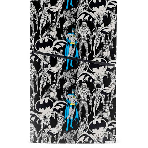 DC Comics Batman Characters Action Poses Print PS5 Slim Digital Edition Bundle Skin