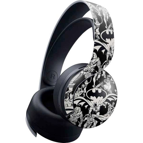 DC Comics Batman Characters Action Poses Print PULSE 3D Wireless Headset for PS5 Skin