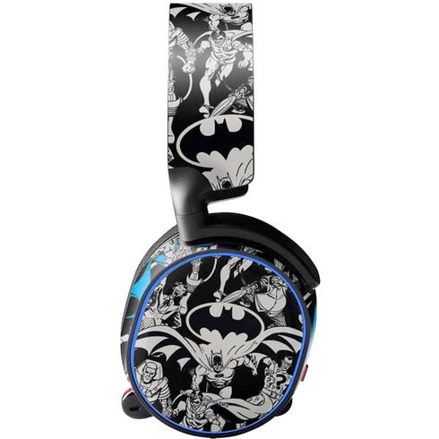 DC Comics Batman Characters Action Poses Print SteelSeries Arctis 5 Skin