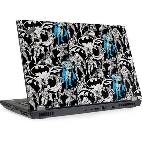 DC Comics Batman Characters Action Poses Print Lenovo ThinkPad Skin