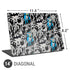 DC Comics Batman Characters Action Poses Print Universal Laptop 14in (11.4 x 8.2in) Skin