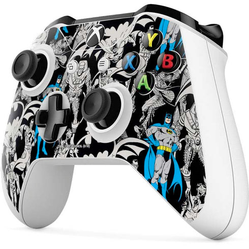 DC Comics Batman Characters Action Poses Print Xbox One S Controller Skin