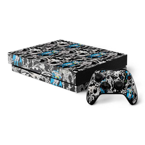 DC Comics Batman Characters Action Poses Print Xbox One X Bundle Skin
