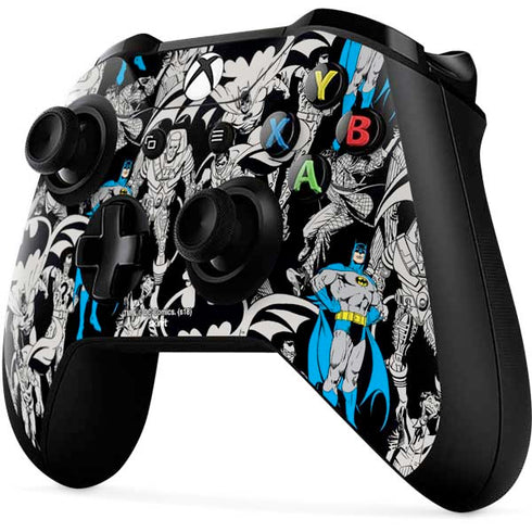 DC Comics Batman Characters Action Poses Print Xbox One X Controller Skin