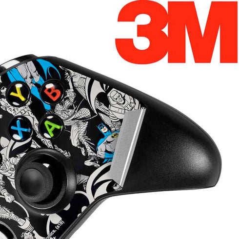 DC Comics Batman Characters Action Poses Print Xbox One X Controller Skin