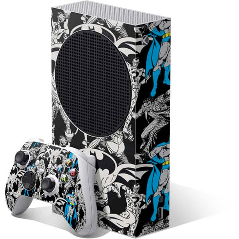 DC Comics Batman Characters Action Poses Print Xbox Series S Bundle Skin