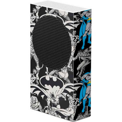DC Comics Batman Characters Action Poses Print Xbox Series S Console Skin