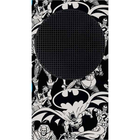 DC Comics Batman Characters Action Poses Print Xbox Series S Console Skin