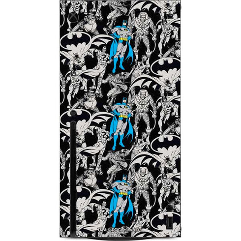 DC Comics Batman Characters Action Poses Print Xbox Series X Console Skin
