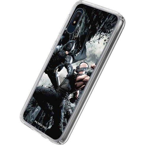 The Dark Knight Rises Batman and Bane Fighting Galaxy A10e Clear Case
