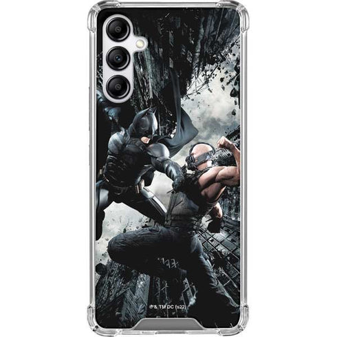 The Dark Knight Rises Batman and Bane Fighting Galaxy A14 5G Clear Case