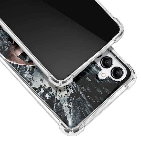 The Dark Knight Rises Batman and Bane Fighting Galaxy A14 5G Clear Case