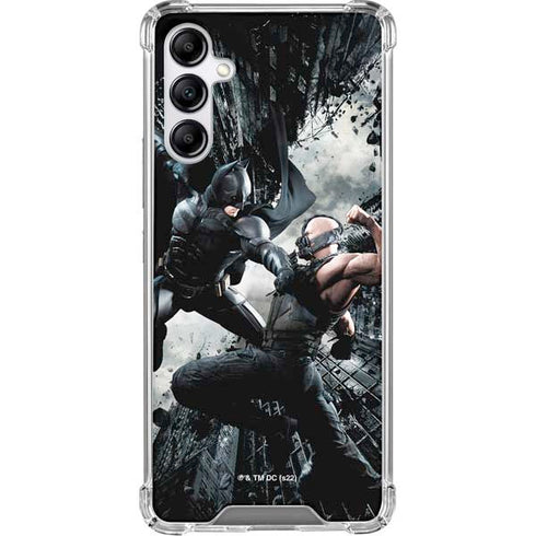 The Dark Knight Rises Batman and Bane Fighting Galaxy A15 5G Clear Case