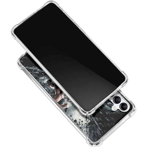 The Dark Knight Rises Batman and Bane Fighting Galaxy A15 5G Clear Case