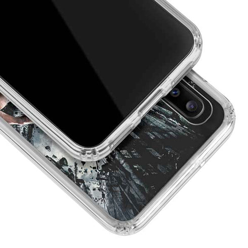 The Dark Knight Rises Batman and Bane Fighting Galaxy A30 Clear Case