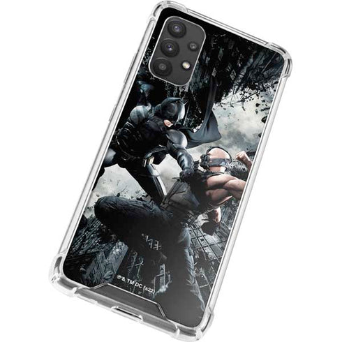 The Dark Knight Rises Batman and Bane Fighting Galaxy A32 5G Clear Case
