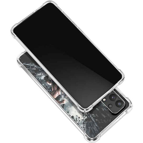 The Dark Knight Rises Batman and Bane Fighting Galaxy A32 5G Clear Case