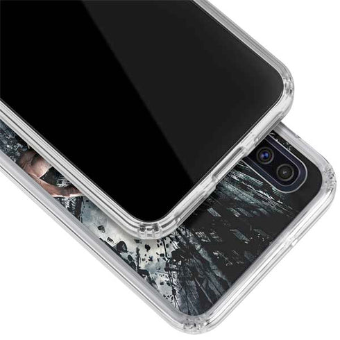 The Dark Knight Rises Batman and Bane Fighting Galaxy A50 Clear Case