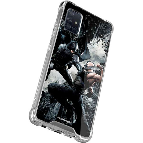 The Dark Knight Rises Batman and Bane Fighting Galaxy A51 5G Clear Case