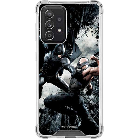 The Dark Knight Rises Batman and Bane Fighting Galaxy A52 5G Clear Case