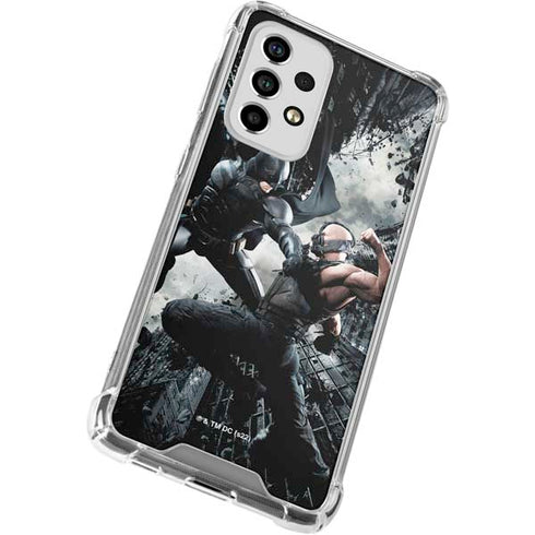 The Dark Knight Rises Batman and Bane Fighting Galaxy A53 5G Clear Case