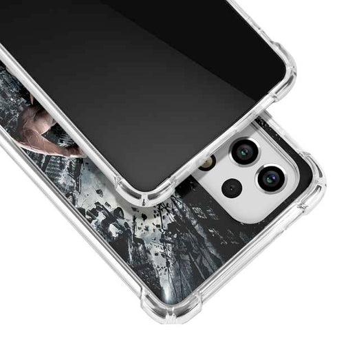 The Dark Knight Rises Batman and Bane Fighting Galaxy A53 5G Clear Case