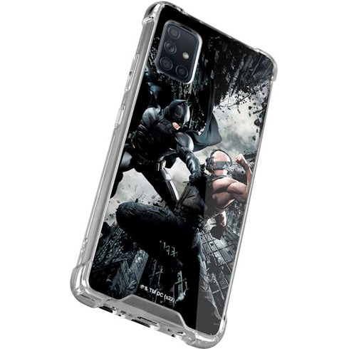 The Dark Knight Rises Batman and Bane Fighting Galaxy A71 5G Clear Case