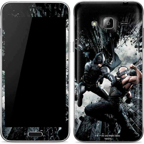 The Dark Knight Rises Batman and Bane Fighting Galaxy J3 Skin