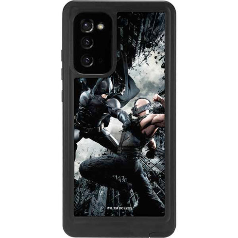 The Dark Knight Rises Batman and Bane Fighting Galaxy Note20 5G Waterproof Case