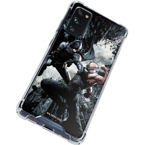 The Dark Knight Rises Batman and Bane Fighting Galaxy S20 FE Clear Case