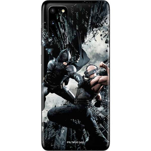 The Dark Knight Rises Batman and Bane Fighting Galaxy S20 Plus Skin