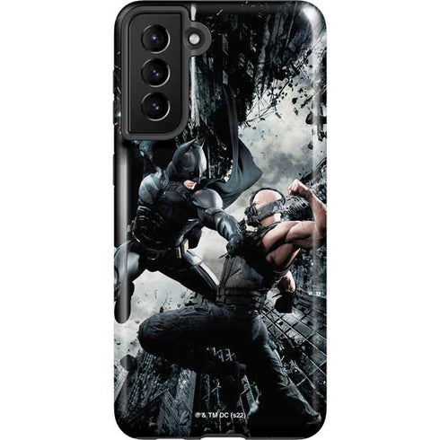 The Dark Knight Rises Batman and Bane Fighting Galaxy S21 FE Pro Case