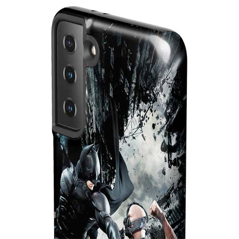 The Dark Knight Rises Batman and Bane Fighting Galaxy S21 FE Pro Case