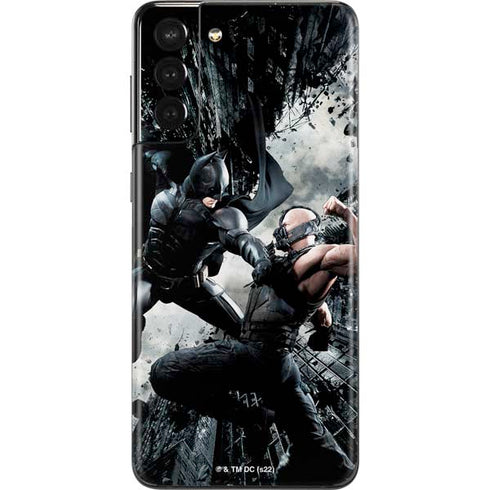 The Dark Knight Rises Batman and Bane Fighting Galaxy S21 Plus 5G Skin