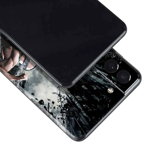 The Dark Knight Rises Batman and Bane Fighting Galaxy S21 Plus 5G Skin