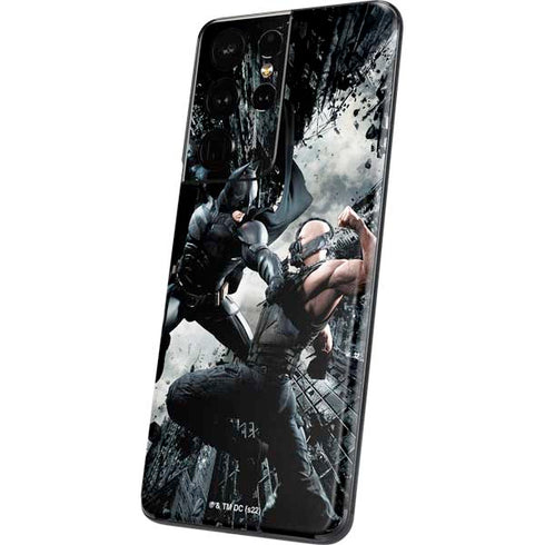 The Dark Knight Rises Batman and Bane Fighting Galaxy S21 Ultra 5G Skin