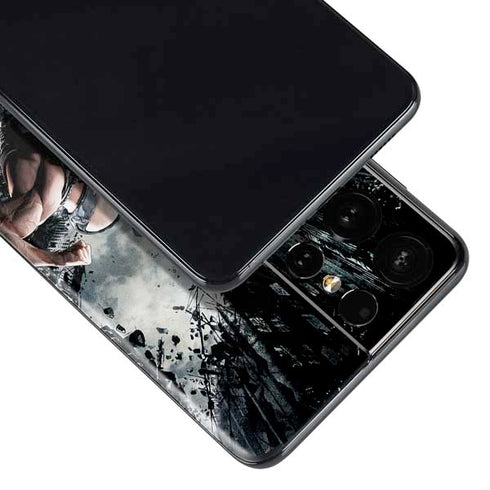 The Dark Knight Rises Batman and Bane Fighting Galaxy S21 Ultra 5G Skin