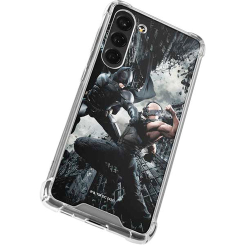The Dark Knight Rises Batman and Bane Fighting Galaxy S23 Plus Clear Case