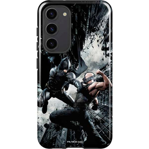 The Dark Knight Rises Batman and Bane Fighting Galaxy S23 Plus Pro Case