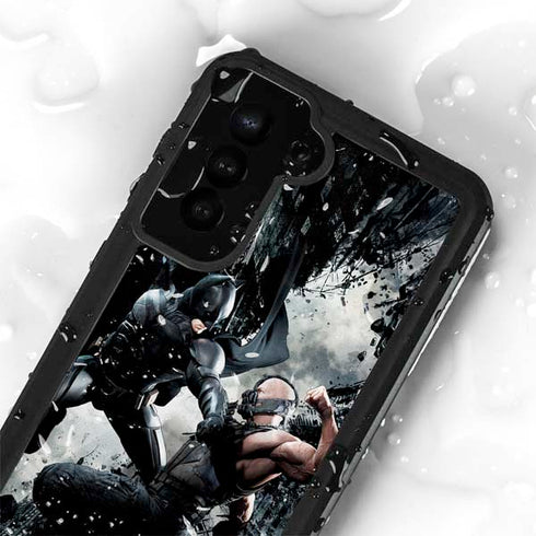The Dark Knight Rises Batman and Bane Fighting Galaxy S23 Waterproof Case