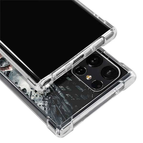 The Dark Knight Rises Batman and Bane Fighting Galaxy S24 Ultra Clear Case