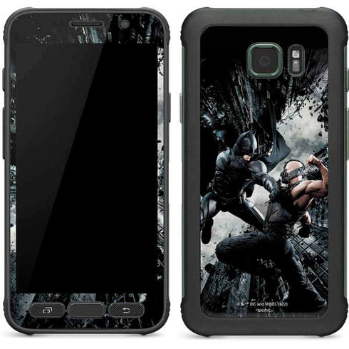 The Dark Knight Rises Batman and Bane Fighting Galaxy S7 Active Skin