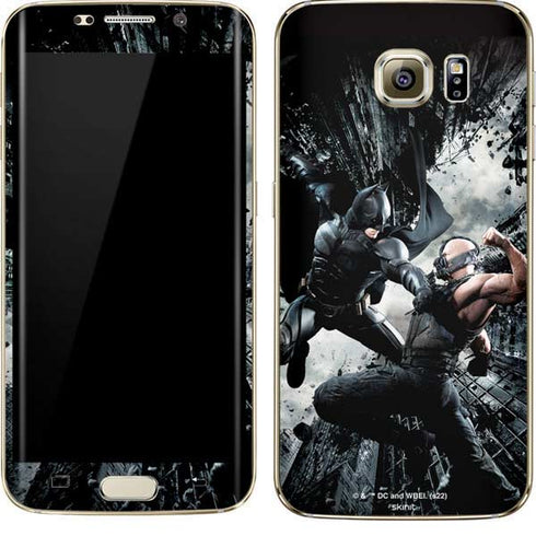 The Dark Knight Rises Batman and Bane Fighting Galaxy S7 Edge Skin