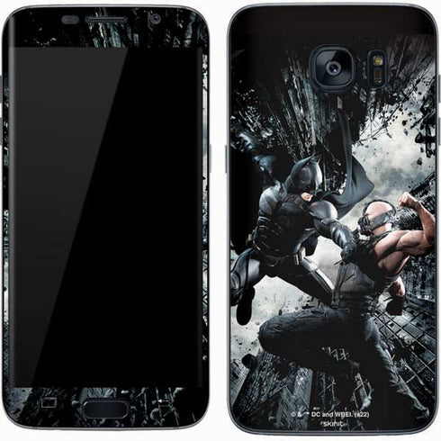 The Dark Knight Rises Batman and Bane Fighting Galaxy S7 Skin