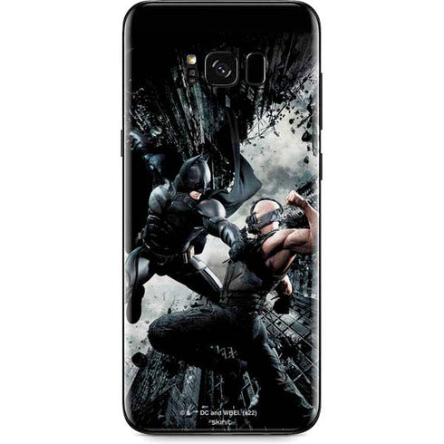 The Dark Knight Rises Batman and Bane Fighting Galaxy S8 Skin