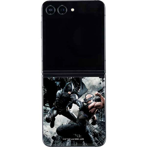 The Dark Knight Rises Batman and Bane Fighting Galaxy Z Flip5 5G Skin