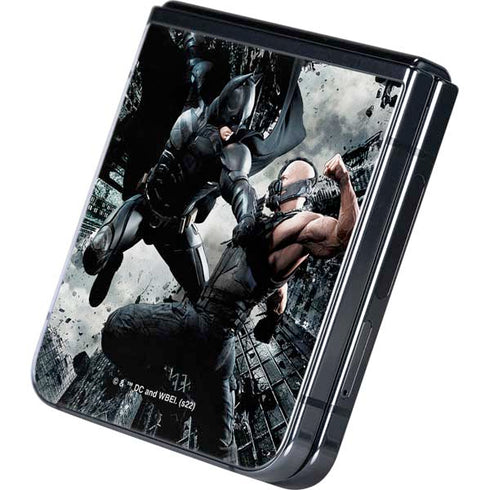 The Dark Knight Rises Batman and Bane Fighting Galaxy Z Flip5 5G Skin